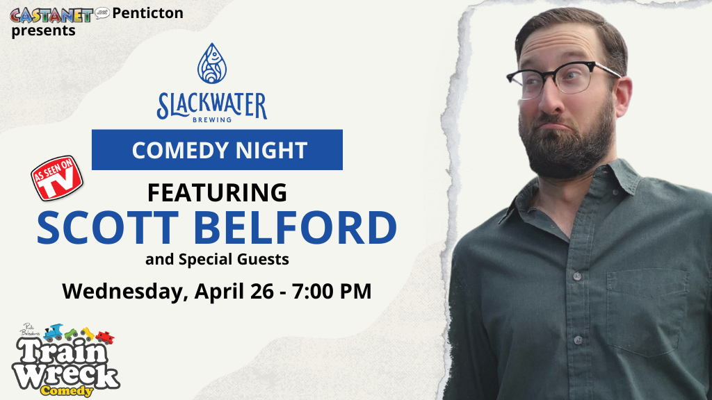 Scott Belford Slackwater Brewing Penticton Train Wreck Comedy