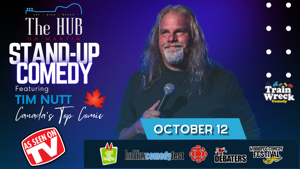 Train Wreck Comedy The Hub on Martin Penticton, BC October 12, 2023
