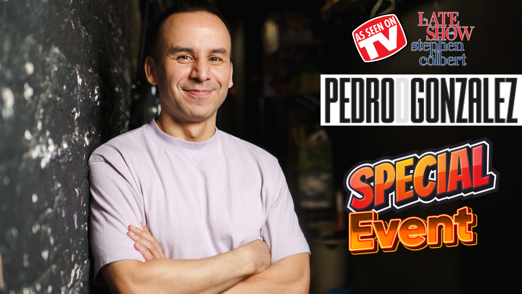 Pedro Gonzalez Comedian Train Wreck Comedy Creekside Theatre April 23, 2025 Kelowna, BC